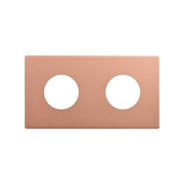 SIMON 270 | Minimal aesthetic frame for sockets with 2 copper elements 27110620-091