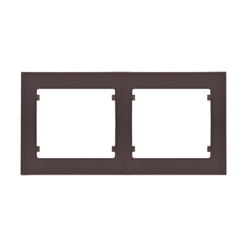 IRIS PLUS | Rahmen 2 horizontale Elemente Schokolade BJC 18012-CH