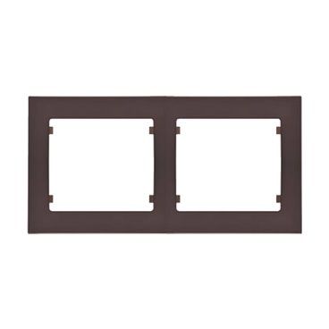 IRIS PLUS | Marco 2 elementos horizontal chocolate BJC 18012-CH
