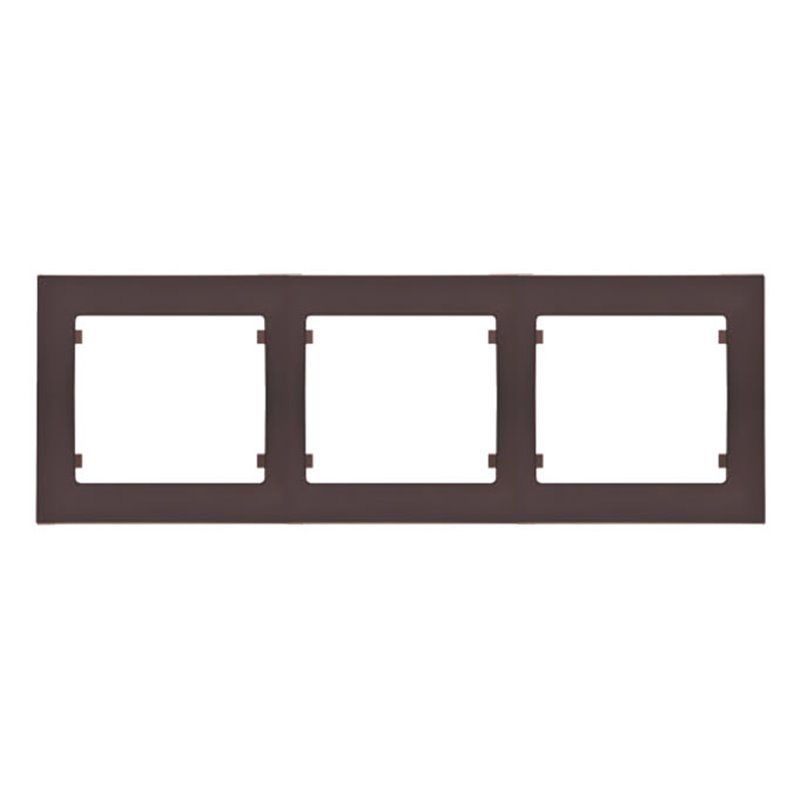 IRIS PLUS | Cadre 3 éléments horizontaux chocolat BJC 18013-CH