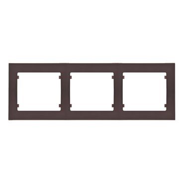 IRIS PLUS | Cadre 3 éléments horizontaux chocolat BJC 18013-CH