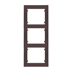 IRIS PLUS | Marco 3 elementos vertical chocolate BJC 18113-CH
