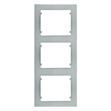 IRIS PLUS | Frame 3 vertical elements aluminum mercury BJC 18113-MA
