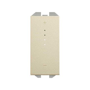 SIMON 270 | Interruttore iO PWM dimmerabile con striscia LED iO e pulsante stretto digs 21001314-094
