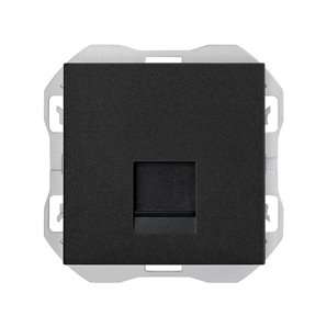 SIMON 270 | RJ45 cover with matte black connector 20000187-098