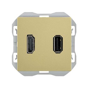 SIMON 270 | HDMI connector + USB type A bronze 20000095-097