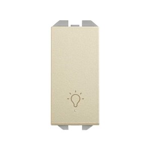 SIMON 270 | Push button with 10A light engraving and narrow cava 20001151-094 module