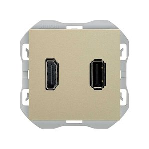 SIMON 270 | Connettore HDMI + USB tipo A cava 20000095-094