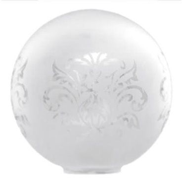 Tulipa de cristal bola mate de 12 cm LTDE 529559A
