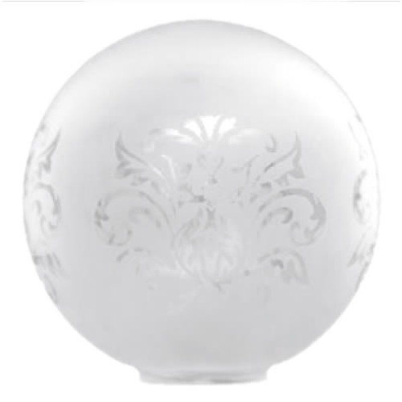 Tulipano in vetro a sfera opaca 18 cm bocca 5 cm LTDE 101-18