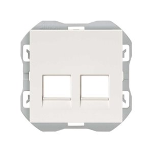 SIMON 270 | Tapa RJ45 doble sin conector blanco 20000088-090