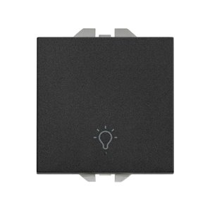 SIMON 270 | 10A matt black push button with light engraving 20000151-098
