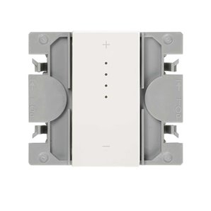 SIMON 270 | Interruttore dimmerabile PWM iO con striscia LED iO e chiave bianca stretta 21001314-090