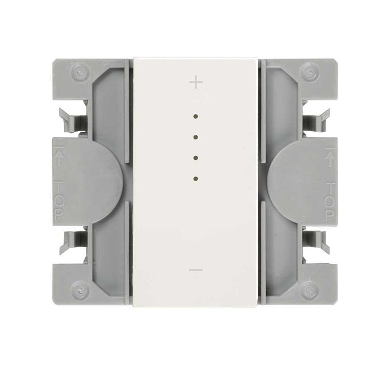 SIMON 270 | Dimmbarer Schalter iO CF 3H iO mit schmalem Knopf weiß 21001321-090