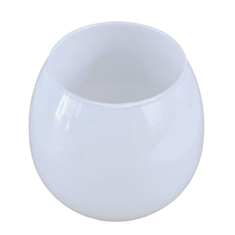 Tulipa de cristal KIWI 12x8cm opal brillo con boca de 4cm LTDE1.4969.013