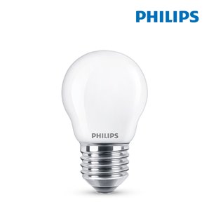 BOMBILLA ESFERICA LED E27 4,3W 470Lm 2.700k LUZ CALIDA PHILIPS 2