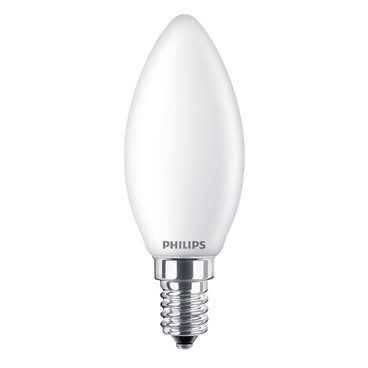 Bombilla de led de vela E14 4,3W 470Lm 2700K luz cálida PHILIPS 763398