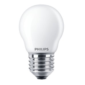 BOMBILLA ESFERICA LED E27 6,5W 806Lm 2.700k LUZ CALIDA PHILIPS