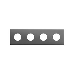 SIMON 270 | Minimal aesthetic frame for sockets with 4 elements titanium 27110640-096