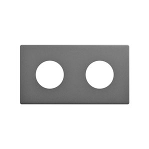 SIMON 270 | Cornice estetica minimale per prese con 2 elementi titanio 27110620-096