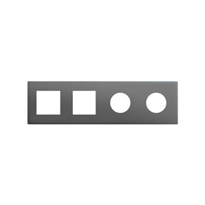SIMON 270 | Cornice minima con 4 elementi 2 tasselli + 2 moduli titanio 27190640-096