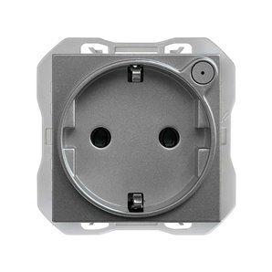 SIMON 270 | Schuko socket iO titanium 21000432-096