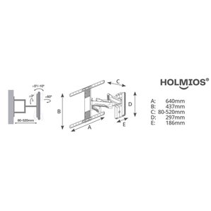Soporte PRO de TV con brazo 37" - 80" doble                                                          2