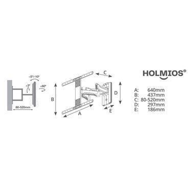 Soporte PRO de TV con brazo 37" - 80" doble                                                         