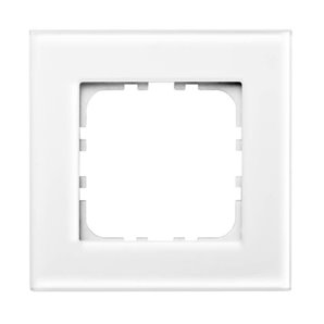 Embellecedor simple de cristal Iota Blanco                                                          