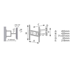 Soporte de TV con brazo 32" - 55" 2
