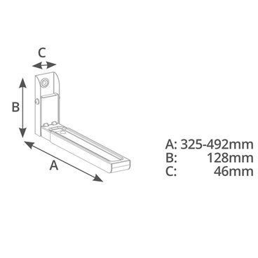Suporte de parede para micro-ondas GSC 500085000
