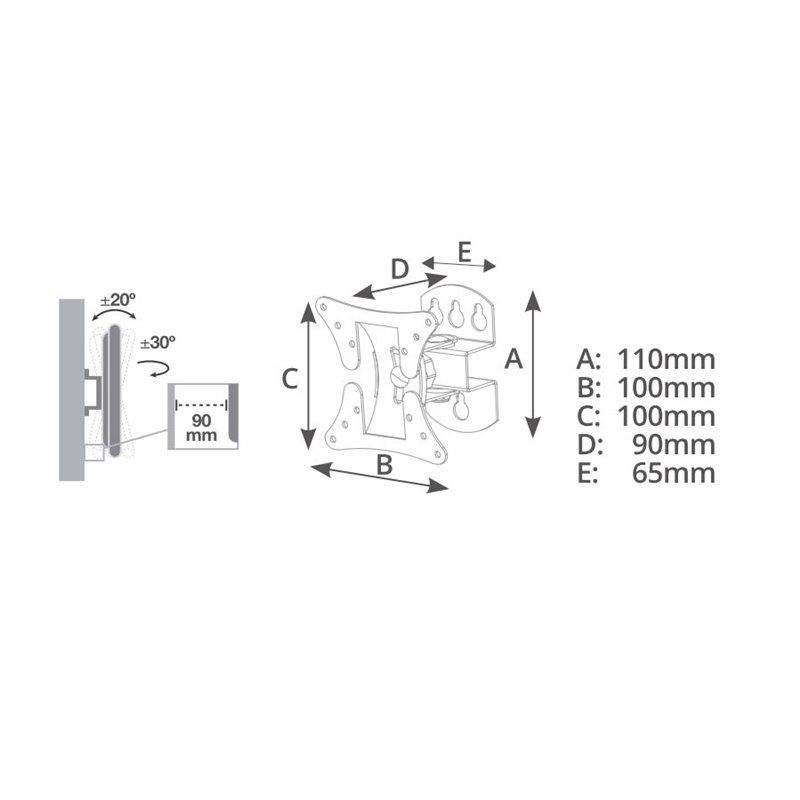 Soporte de TV 13" 27" GSC 500055001