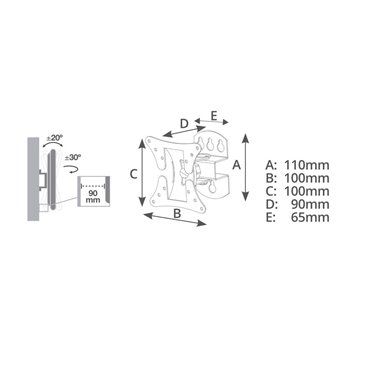 Soporte de TV 13" 27" GSC 500055001