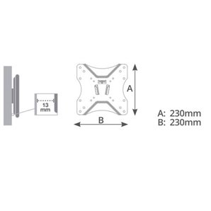 Soporte de TV fijo 23" - 42"                                                                         2