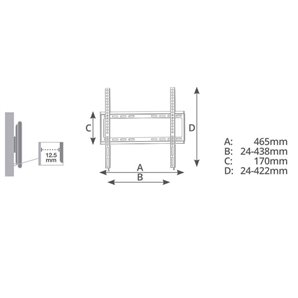 Soporte de TV fijo 32" - 55"                                                                         2
