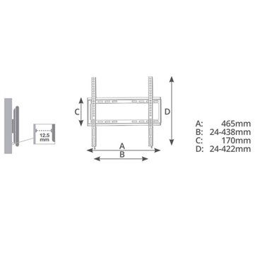 Soporte de TV fijo 32" - 55"                                                                        