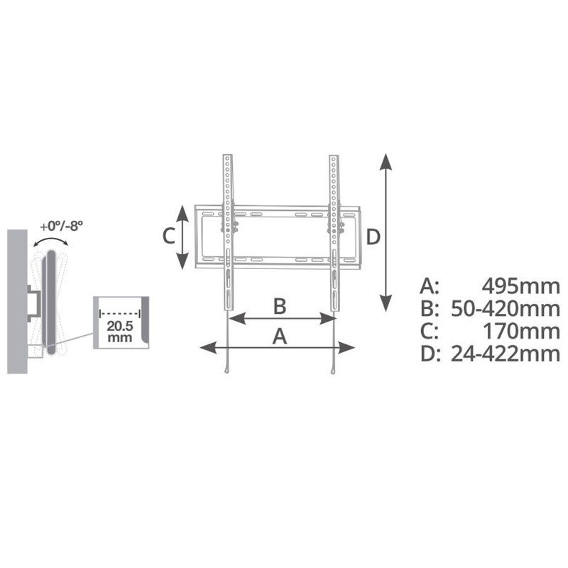 Soporte de TV 32" 55" GSC 500055010