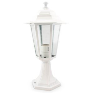 Farol de jardín Aluminio sobremuro E27 60W Blanco GSC 000700077