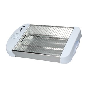 Grille-pain long chrome double fente 1400w 37x15.5x18.5cm edm