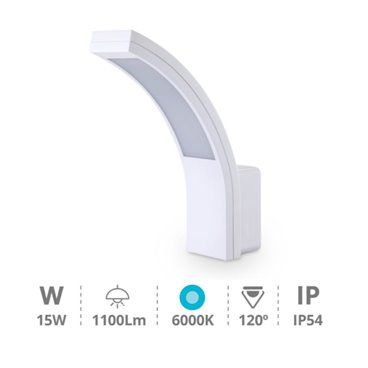Aplique pared Bayaka 15W 6500K Blanco                                                               