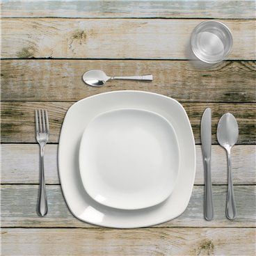 Rolo de Toalha de Mesa Antimanchas Oleado 140 cm. x 20 metros. Placas de madeira