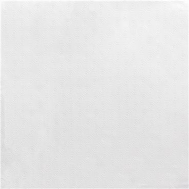 Mantel Hule Muletón Blanco Rectangular. Impermeable Antimanchas PVC 140 cm. x 20 metros. Rollo Recortable. Interior y Exterior