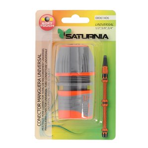 Conector de mangueira plástica universal 1/2" 5/8" 3/4"
