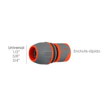 Conector de mangueira plástica universal 1/2" 5/8" 3/4"