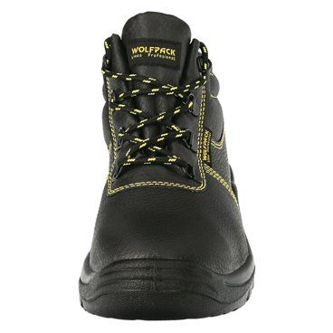 Botas Seguridad S3 Piel Negra Wolfpack  Nº 40 Vestuario Laboral,calzado Seguridad, Botas Trabajo. (Par)
