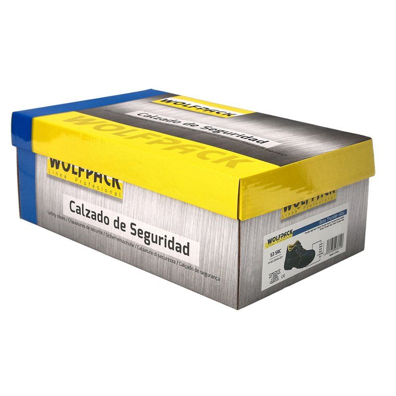 Botas de segurança Wolfpack couro preto S3 nº 47 (par)