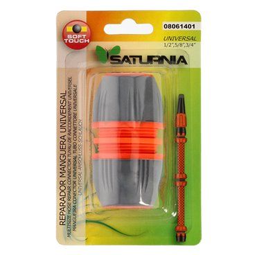 Reparador Universal Mangueras 1/2" 5/8" y 3/4". Facil de usar, Plastico Soft Touch.