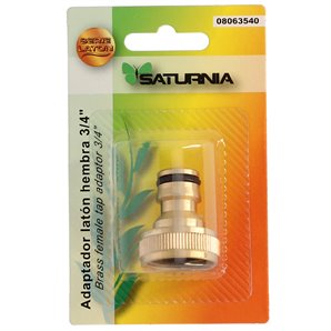 Adaptador Manguera Laton  3/4 hembra