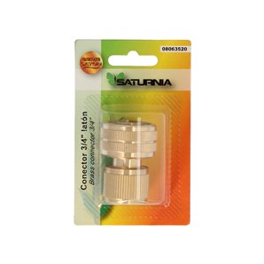 Conector manguera laton 3/4.