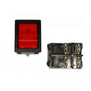 Interruptor luminoso empotrado 30x25mm